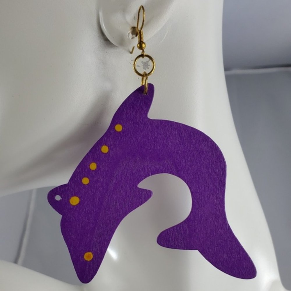 African (Kenyan) Handmade Balsa Wood Earrings